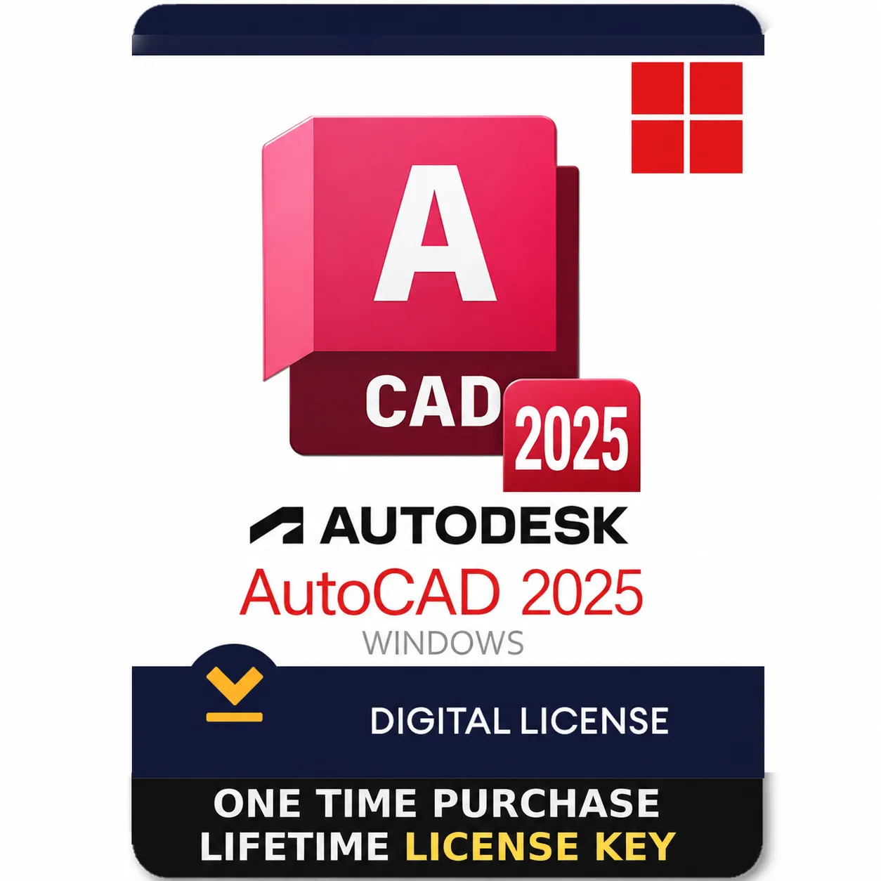 Autodesk AutoCAD 2025 Lifetime License for Windows Autodesk AutoCAD 2025 Lifetime License for Windows