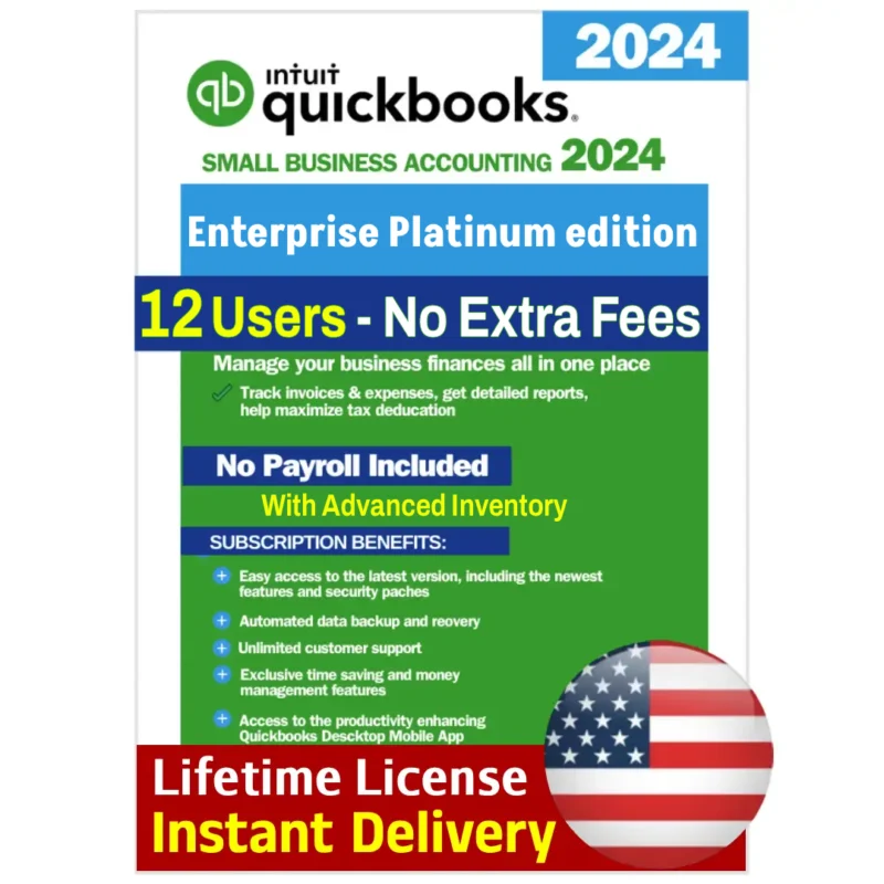QuickBooks Desktop Enterprise Platinum edition Lifetime License Key - WELCAD