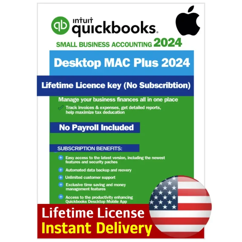 QuickBooks Desktop MAC Plus 2024 Lifetime License